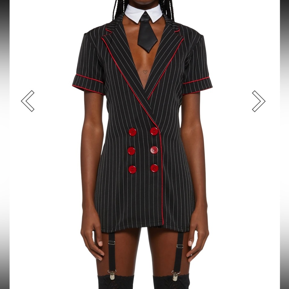 Mob wife costume sexy mobster / gangster / mafia women’s size S Halloween